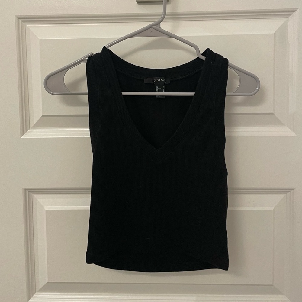 Ribbed cropped tank